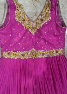 Elegant Pink Ethnic Gown