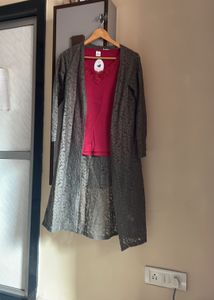 NEW Long Cotton Lace Shrug. Only Shrug