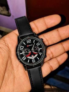 Curren Black Stylish Watch