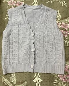 Chic Cable Knit Sleeveless Vest