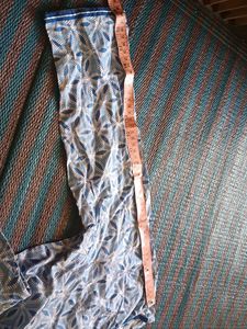 Stylish Blue Geometric Print Kurta with one side p