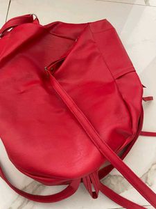 Vibrant Red Backpack
