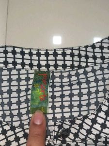 Checked Long Sleeve Top