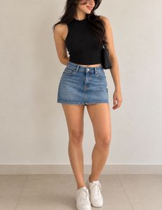 bershka black knit top