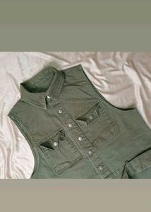 Olive Green Utility Jumpsuit