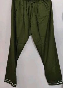 Elegant Olive Green Embroidered Kurta