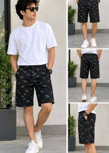Men's Printed Black Shorts