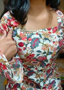 🌺New Floral print short Corset Kurti