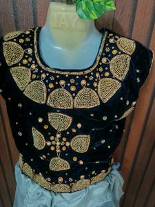 Stunning Grey Ruffle Lehenga Choli