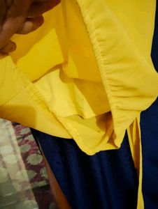 Sparkly Yellow Asymmetrical Top