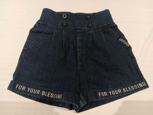 High-Waisted Denim Shorts