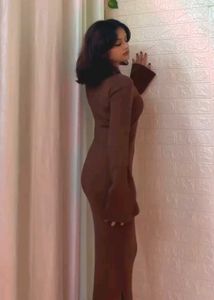 Heavy Rib Maxi Bodycon Dress
