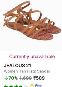 Brand New Sandal Unused Jealous 21