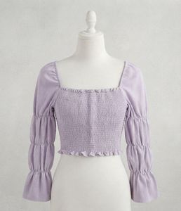 Lavender ruched top