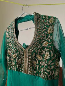 Beautiful Green Anarkali Gown
