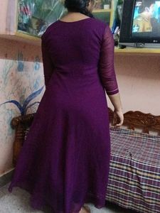 Beautiful Purple Anarkali Kurta