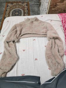 Cozy Fuzzy Crop Sweater