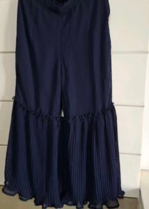 Embroidered Navy Blue Blouse