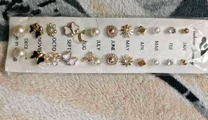 set of 12 classy stud Earrings
