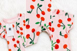 Brand New Cherry Print Baby Romper (With Tag)