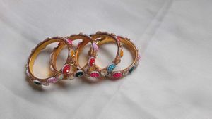 Colorful Ethnic Bangles Set✨🌈