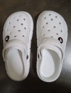 FILA White Clogs
