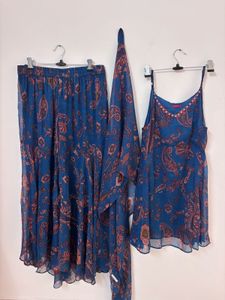 Blue Sharara Set