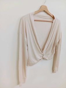 Twisted Front Cropped Top