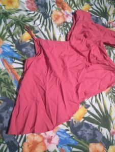 Chic Pink Ruffled Top