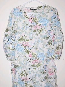 Floral Print Kurta