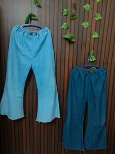 Flared Denim Pants pack of 2 💯