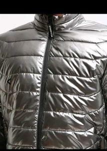 Silver Men's Puffer Jacket