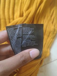 H&amp;M Ribbed Yellow Tank Top