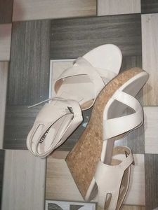 Beige Crisscross Sandals