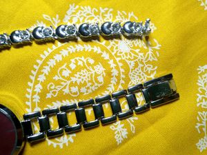 Silver Tone Watch &amp; Bracelet Set