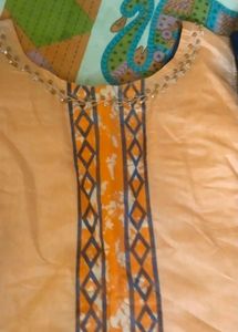 Silk blend Kurti with dupatta