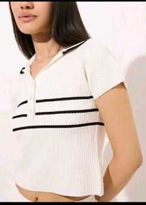 Westside Striped Polo Top