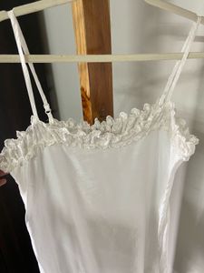 White Lace Trim Camisole