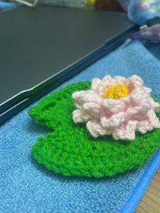 Handmade Crochet Water Lily Decor