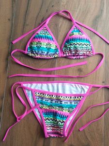 Colorful Tribal Print Bikini Set