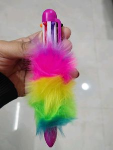 Rainbow Feather Pen - Multicolour