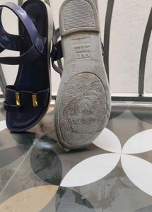 Navy Blue Toe Ring Sandals