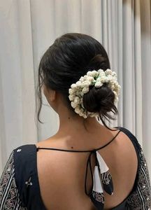 Crochet White Gajra 🌸