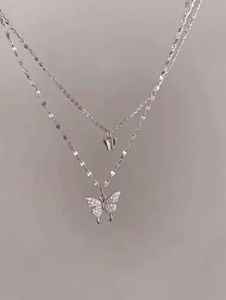 Dainty Layered Butterfly Necklace