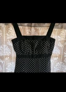 Chic Polka Dot Flared Dress