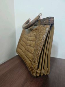 Vintage Alligator Top Handle Bag