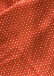 Vintage Orange Polka Dot Dress