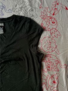 Basic Black V-Neck T-Shirt