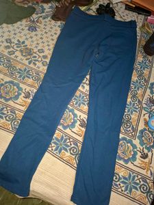 Stylish Blue Flared Pants