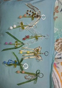 Handmade Beaded Crochet Keychain Charms (Set of 1)